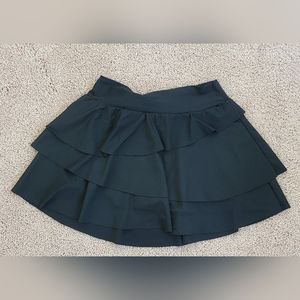 In My Feels Everyday High Waisted 2-in-1 Tennis Skirt-TruffleBlack/M